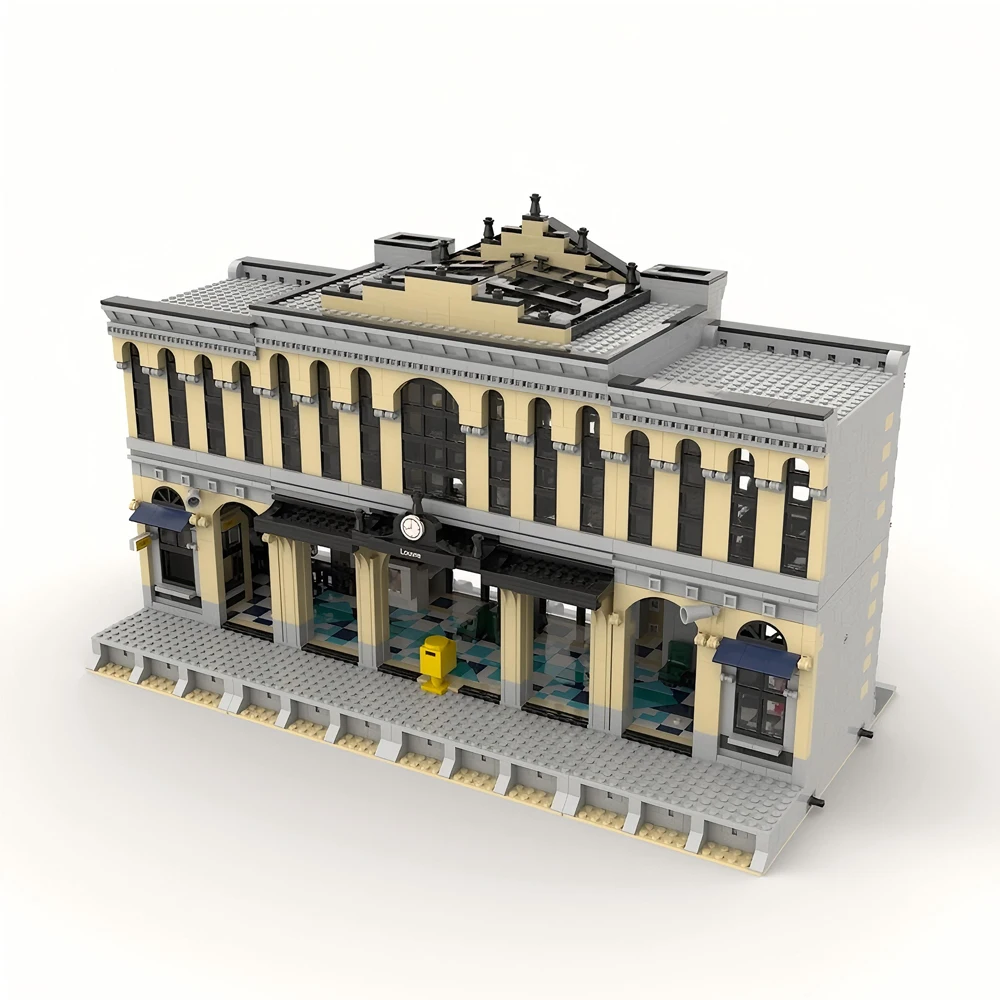 Новый MOC-85866 городской модульный центральный железнодорожный вокзал строительные блоки 4236 шт. подарки на день рождения для взрослых детские рождественские игрушки подарки (art.: 3920cd80b0cf3) - 3920cd80b0cf3
