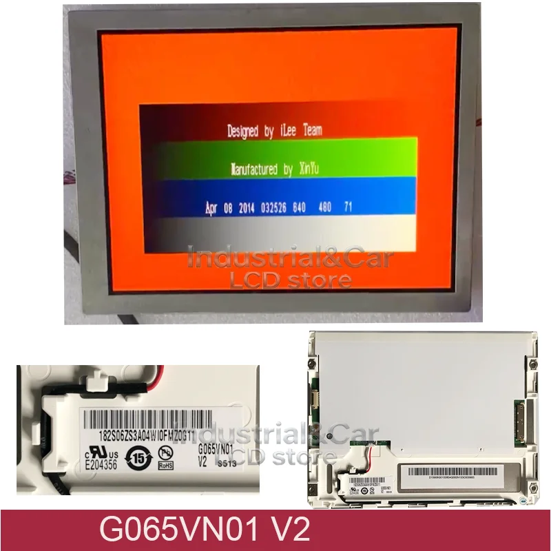 Фото Новый 6,5-дюймовый промышленный TFT LCD дисплей G065VN01 V2 (панель G065VN01 V.2 E204356) для оборудования EXFO FTB-200V2 №1