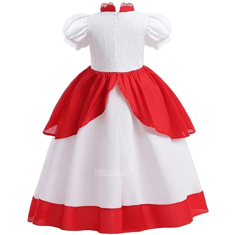 Персиковый костюм принцессы для девочек карнавальный выступлений персиковая