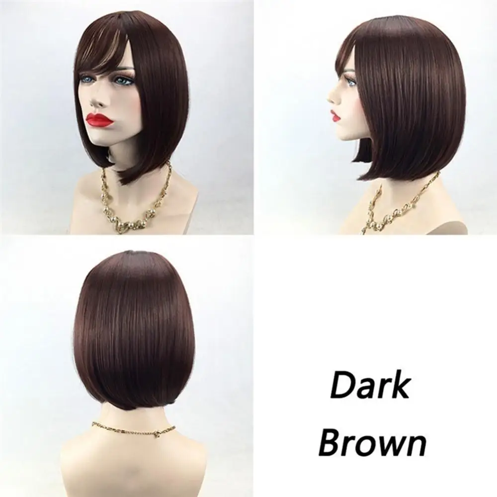 Термостойкие прямые парики боб на сетке спереди из человеческих волос HD