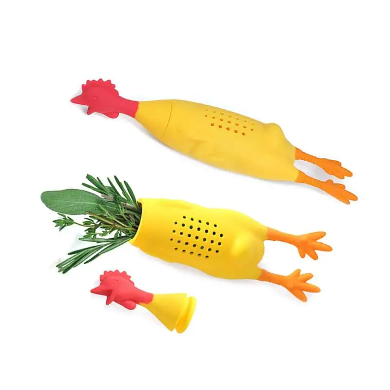 

Chicken Screams Chicken Pot Stew Soup Seasoning Pot Creative Kitchen Gadget Spice Box Seasoning Container