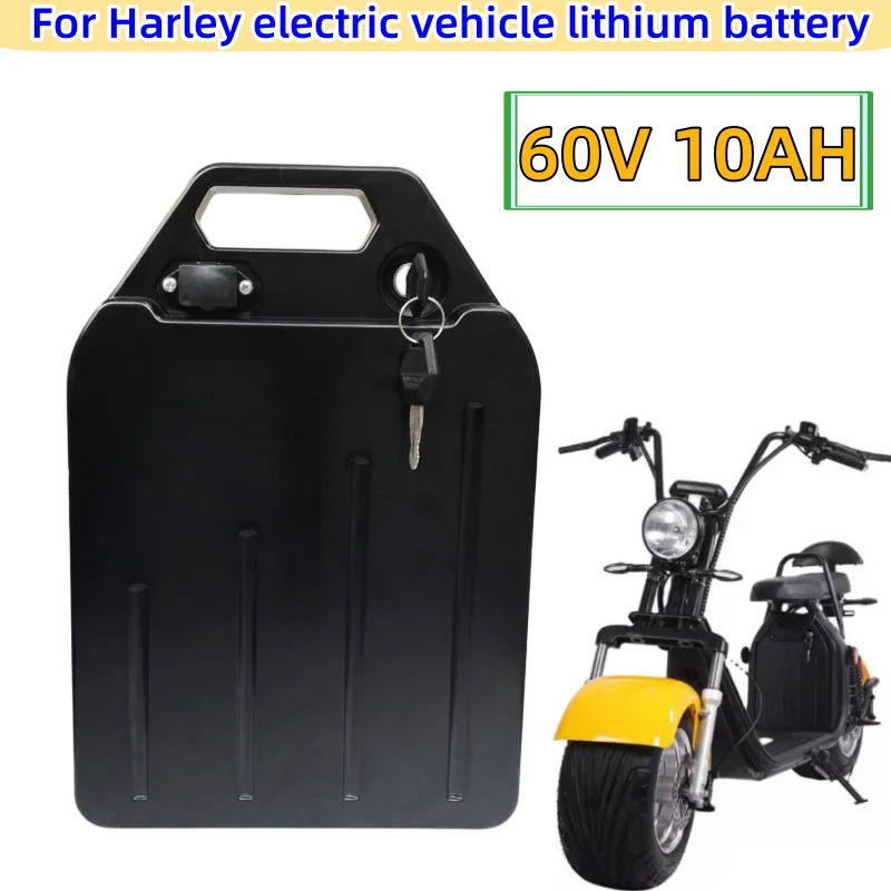 

Waterproof Harley Electric Car Lithium Battery 60V 10AH For Two Wheel Foldable Electric Scooter Bicycle