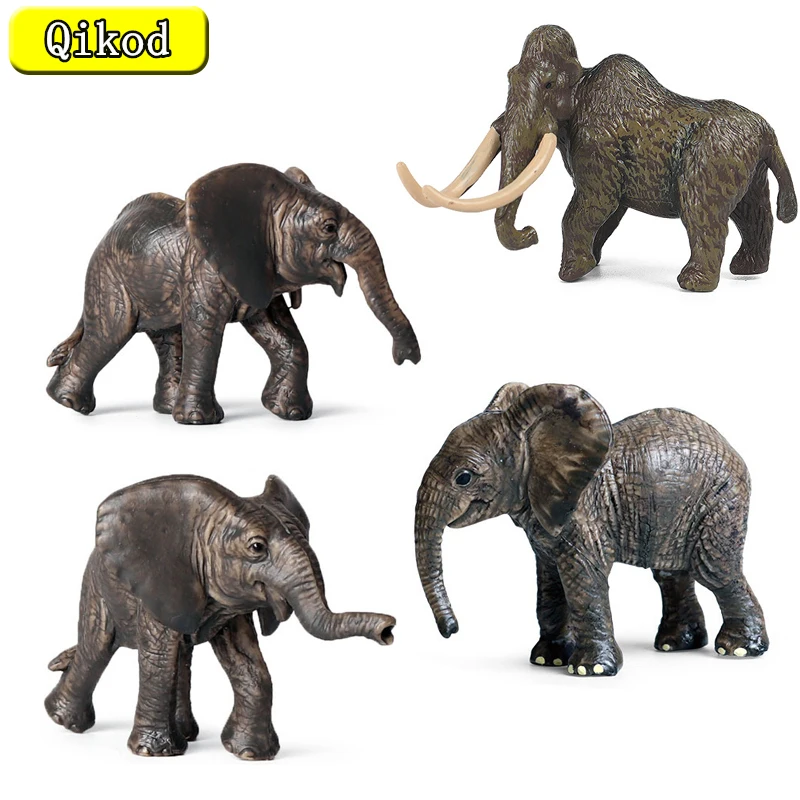 Mammoth Figure Elephant Wild Animal Simulation Toys Simulation Artificial Animal Elephant Model Toy Child Educational Toys Gifts