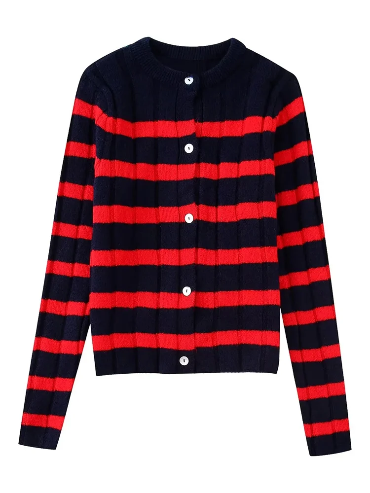 

Женский вязаный кардиган на пуговицах, модный Рождественский Кардиган с длинным рукавом, вязаная верхняя одежда черного, красного цветов в ...