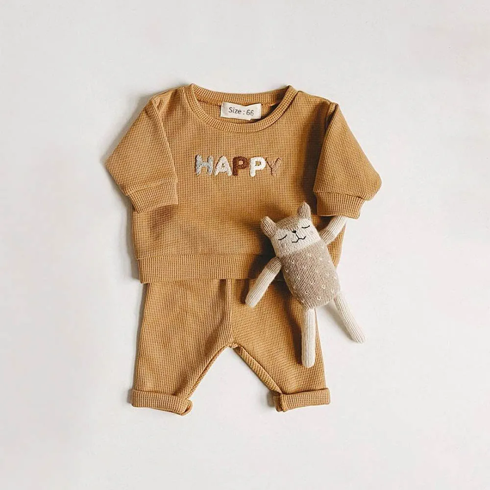 Bear Leader Baby Clothes Set Spring Toddler Baby Boy Girl Casual Tops Sweater + Trouser 2pcs Newborn Baby Boy Clothing Outfits
