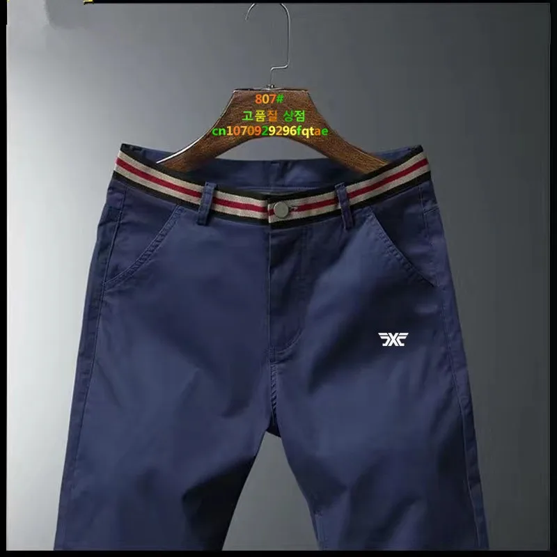 2023 Golf Clothing Men's Spring and Autumn New High Quality Golf Long Waist Striped Golf Pants Tennis Men's Golf Clothing