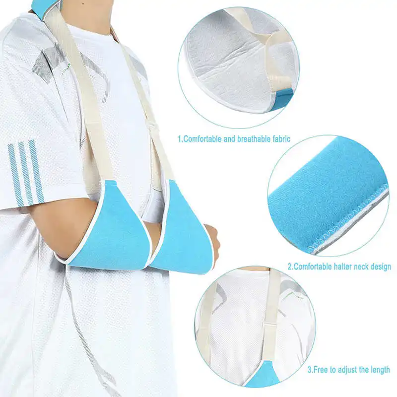2Colors Adjustable Arm Sling Shoulder Contusion Strain Dislocation Support Wrist Fracture Forearm Surgery Recover |