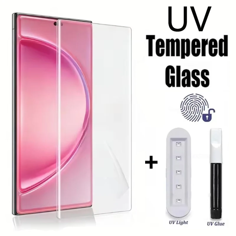 Фото Защитное стекло с полным покрытием UV-клеем для Honor Magic 8 7 Pro 6 5 Lite, Honor 200 Pro 60 70 90 300 500 400 Pro №1