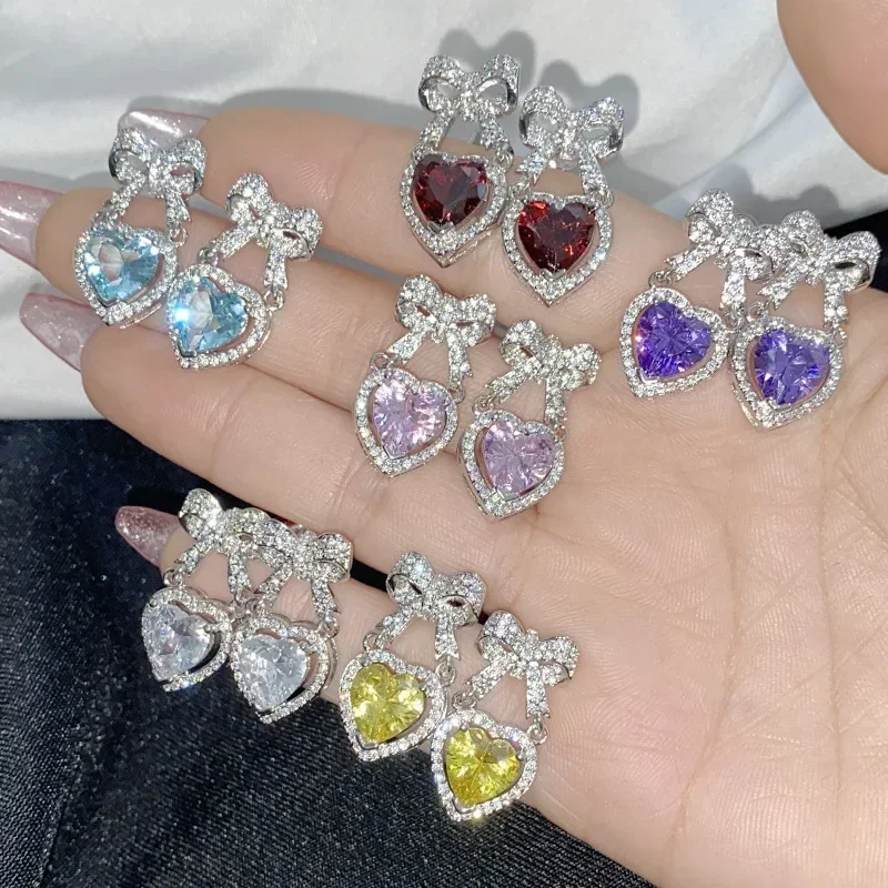 Высокое качество роскошный муассан бриллиантовый стиль сверкающие цветные