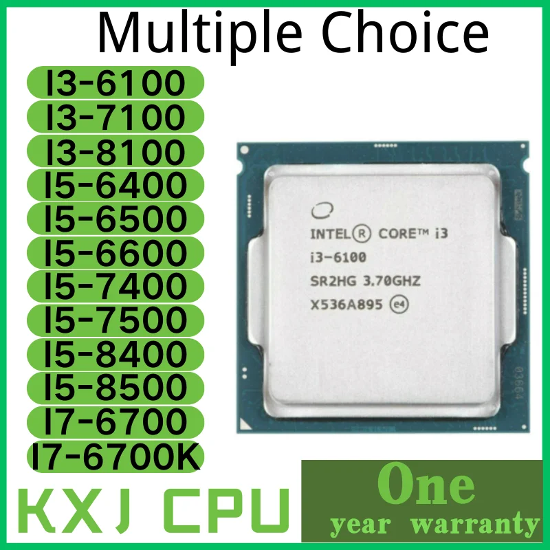 

Процессор Intel Core I3 6100 7100 8100 I5 6400 6500 6600 7400 7500 I7-6700 K четырехъядерный восьмипоточный процессор 91W LGA 8400