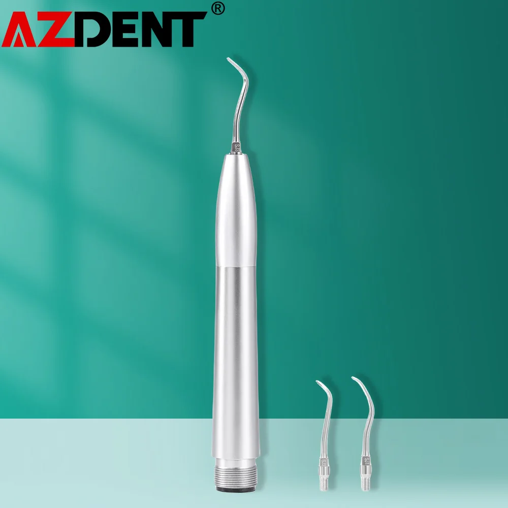 

AZDENT Dental Air Scaler Handpiece Sonic Scaler Tooth Cleaner With GK1 GK2 GK3 Tips Fit For Kavo 2/4 Holes
