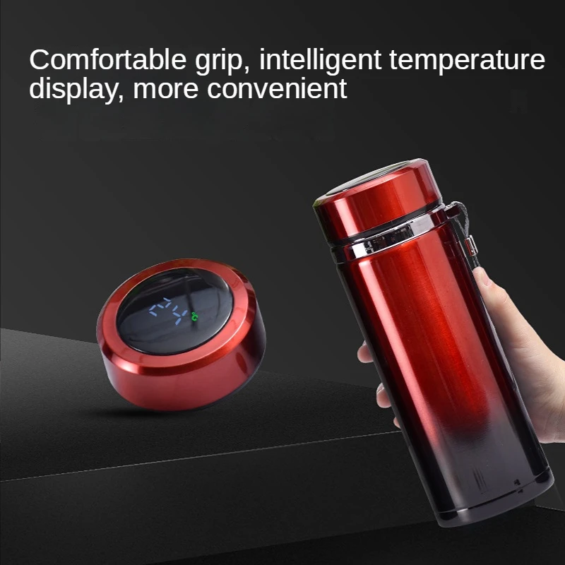 Купить Смарт-термос из нержавеющей стали, с дисплеем температуры, для занятий спортом, изоляция вакуумных колб