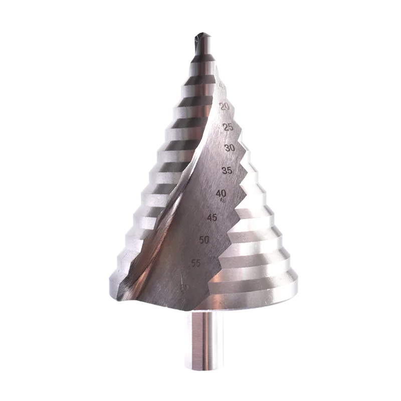 

6-60mm Step Drill High Speed Steel Reaming Step Drill Triangle Shank Pagoda Drill Bit Wood Metal Hole Cutter Core Drilling Tools