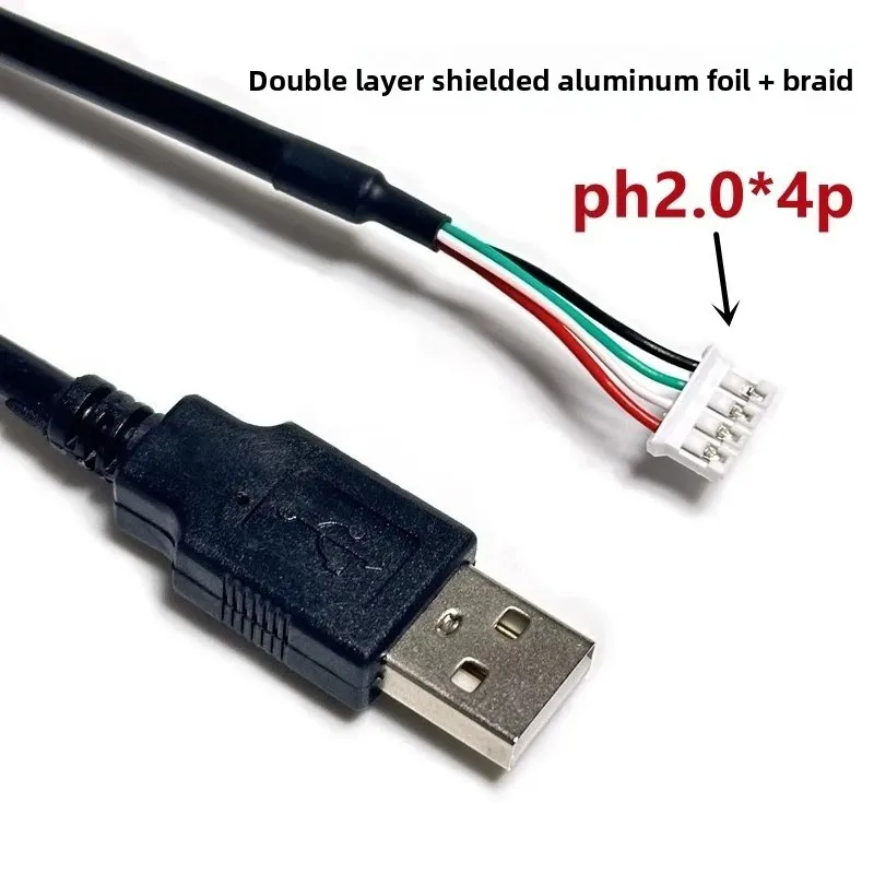 Фото 1 шт. USB-кабель для сенсорного экрана камеры XH2.54/PH2.0/MX1.25/SH1.0, соединительный кабель USB для материнской платы 4P/5P №5