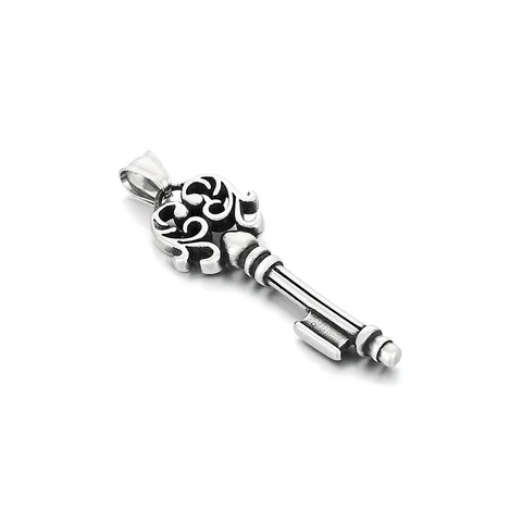 Ожерелье Kalen с подвеской в виде ключа из нержавеющей стали для мужчин, подарок в виде ангела в стиле панк, модные ювелирные украшения