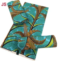 the latest high quality green nigerian ankara golden wax fabric african cotton packaging printing material 6 yards