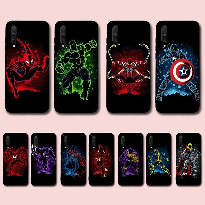 

Marvel Art Superhero Phone Case for Xiaomi mi 5 6 8 9 10 lite pro SE Mix 2s 3 F1 Max2 3