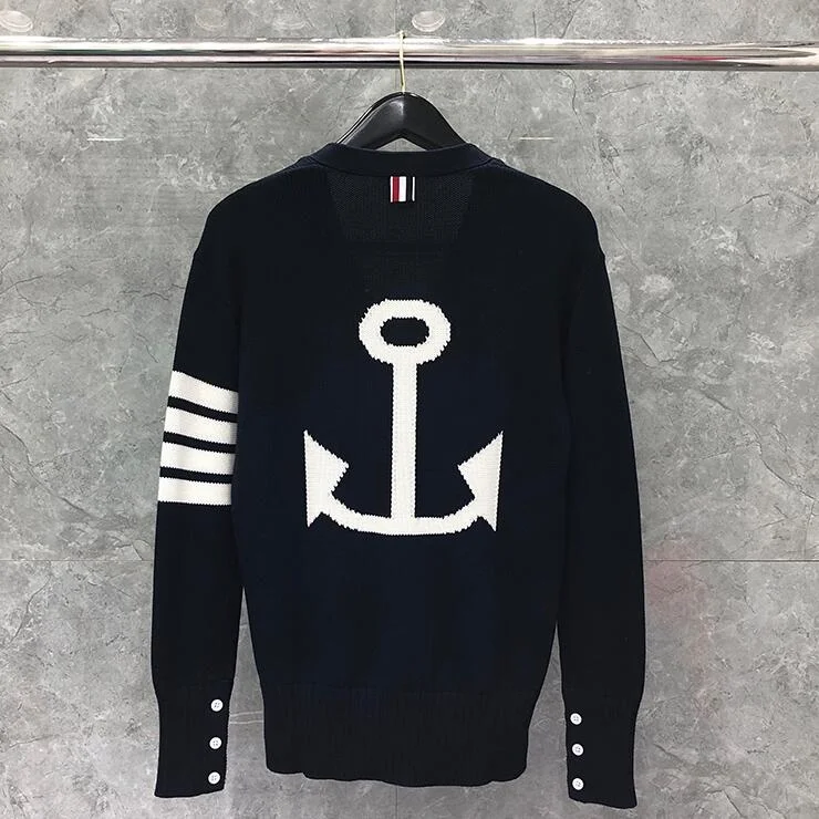 

Женский шерстяной кардиган в полоску, с V-образным вырезом