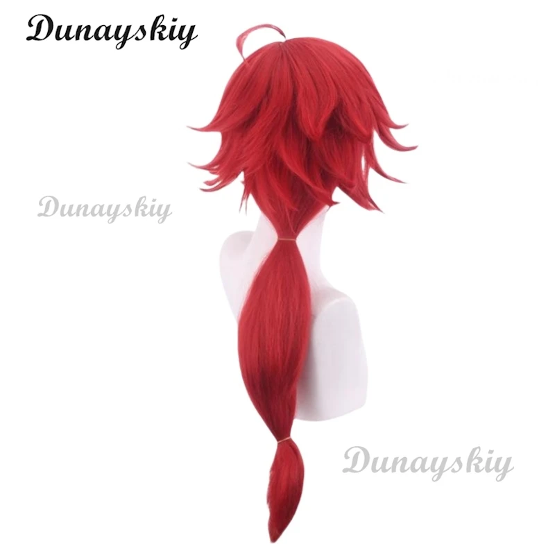 Парик для косплея аниме ведьма сульетта ртути темные красные короткие волосы