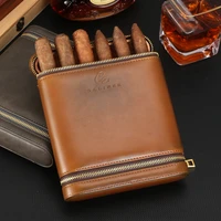 galiner cigar humidor portable box leather fit 6 tubes holder new smoking accessories cigar case cedar wood humidors luxury