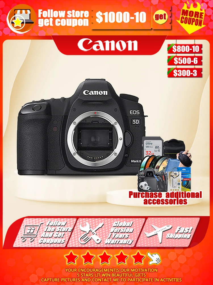 

Canon EOS 5D Mark II Camera Canon 5D2 Full Frame DSLR Camera