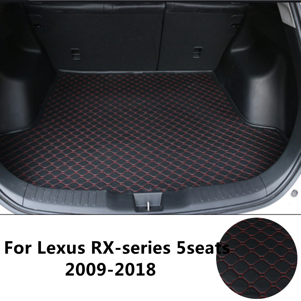 SJ Nach Wasserdichte Kofferraum Matte AUTO Schwanz Boot Tablett Liner Cargo-Teppich Pad Protector Fit Für Lexus RX Serie 2009 2010-2018