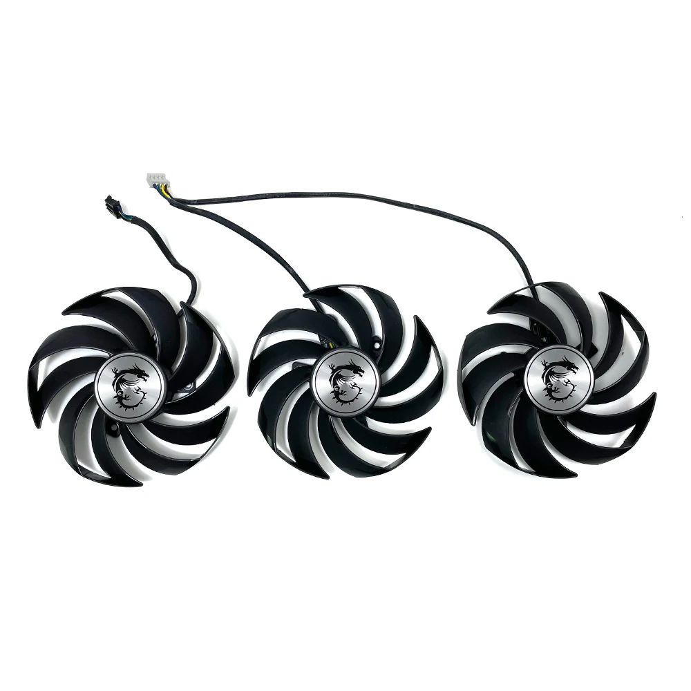 Оригинальный охлаждающий вентилятор для видеокарты MSI RX6800 6900 XT PLD09210S/B12HH Radeon RX6800 6900 XT