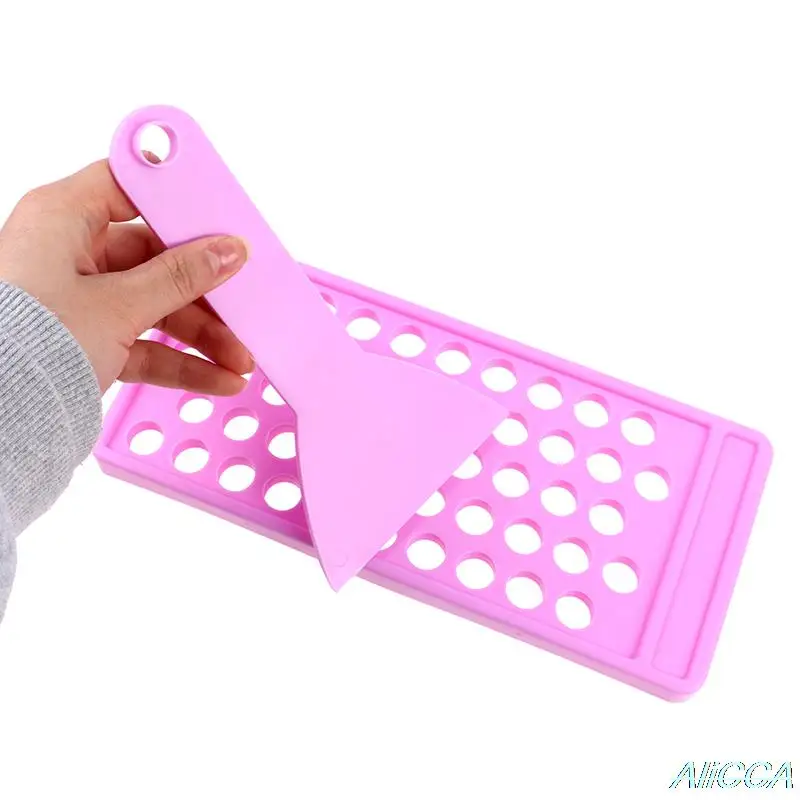 

2Pc/Set Diy Lip Balm Lip Gloss Crafting Kit Wax Pouring Tray Spatula Scraper Set New 2 Colors