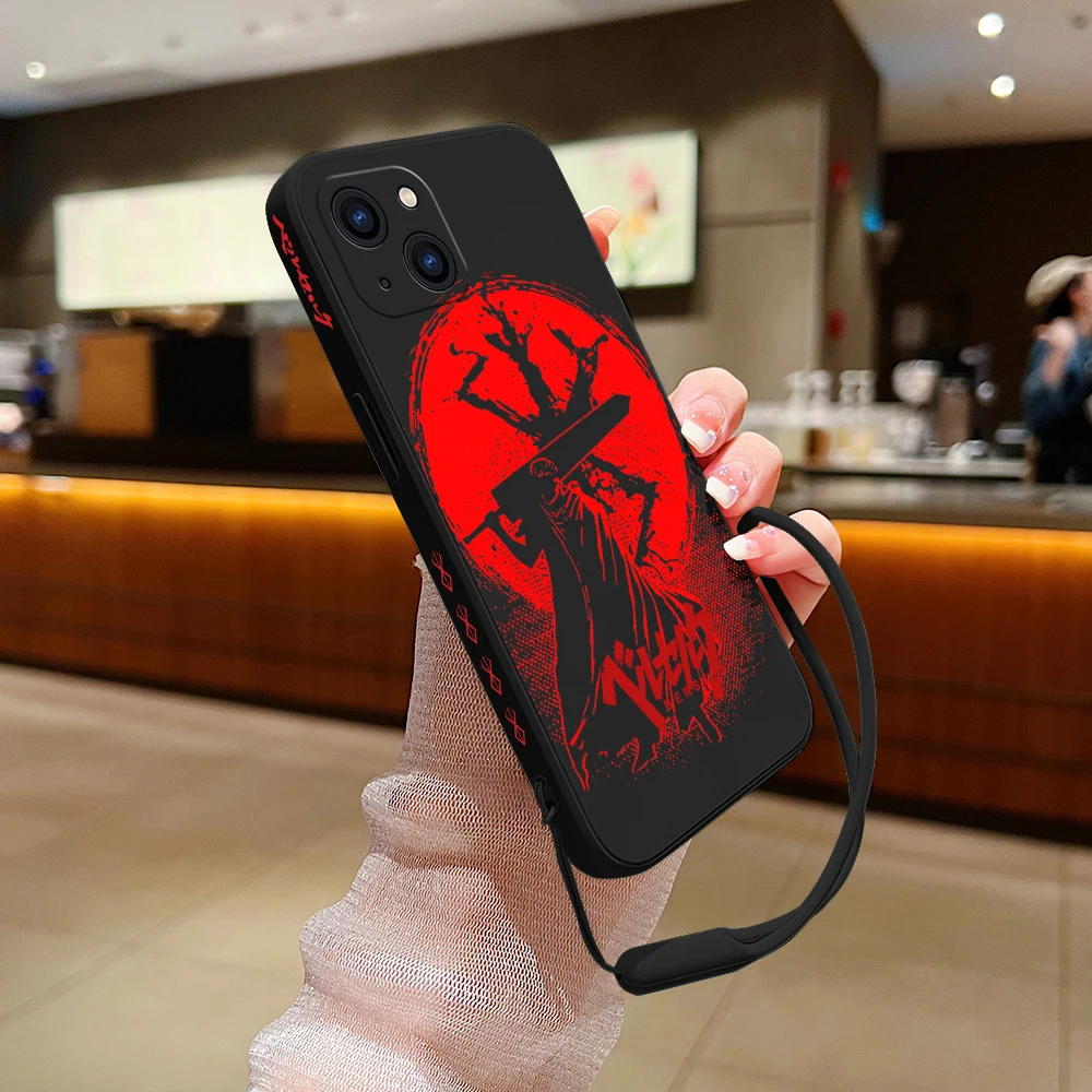 Аниме Чехол Berserk для телефона Xiaomi Redmi Note 12 11 11T 10 10S 9 Pro Plus 10C 9A 9C 9T K40 K50 K60 4G с ремешком на руку (art.: 3920c0cf71ef2) - 3920c0cf71ef2