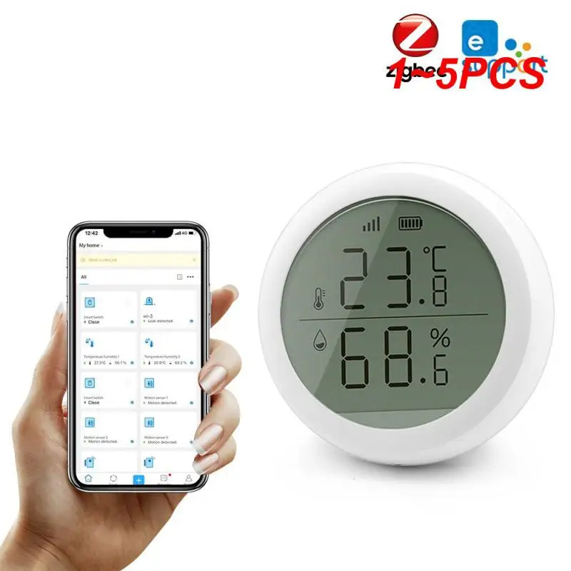 

Датчик температуры и влажности для умного дома 5 Plus 1 Zigbee