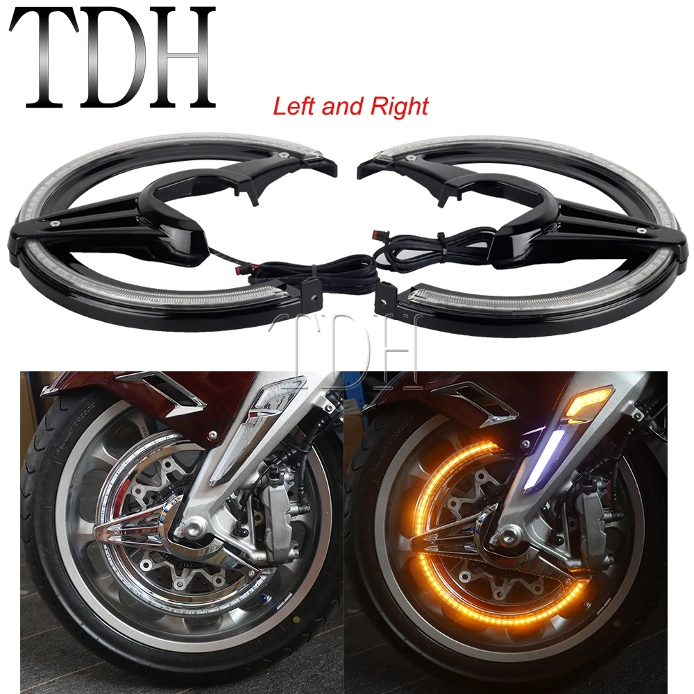 

For Honda Goldwing GL 1800 Gold Wing GL1800 F6B Motorcycle Rotors Cover Cornering LED Brake Turn Signal Light Tour DCT Airbag