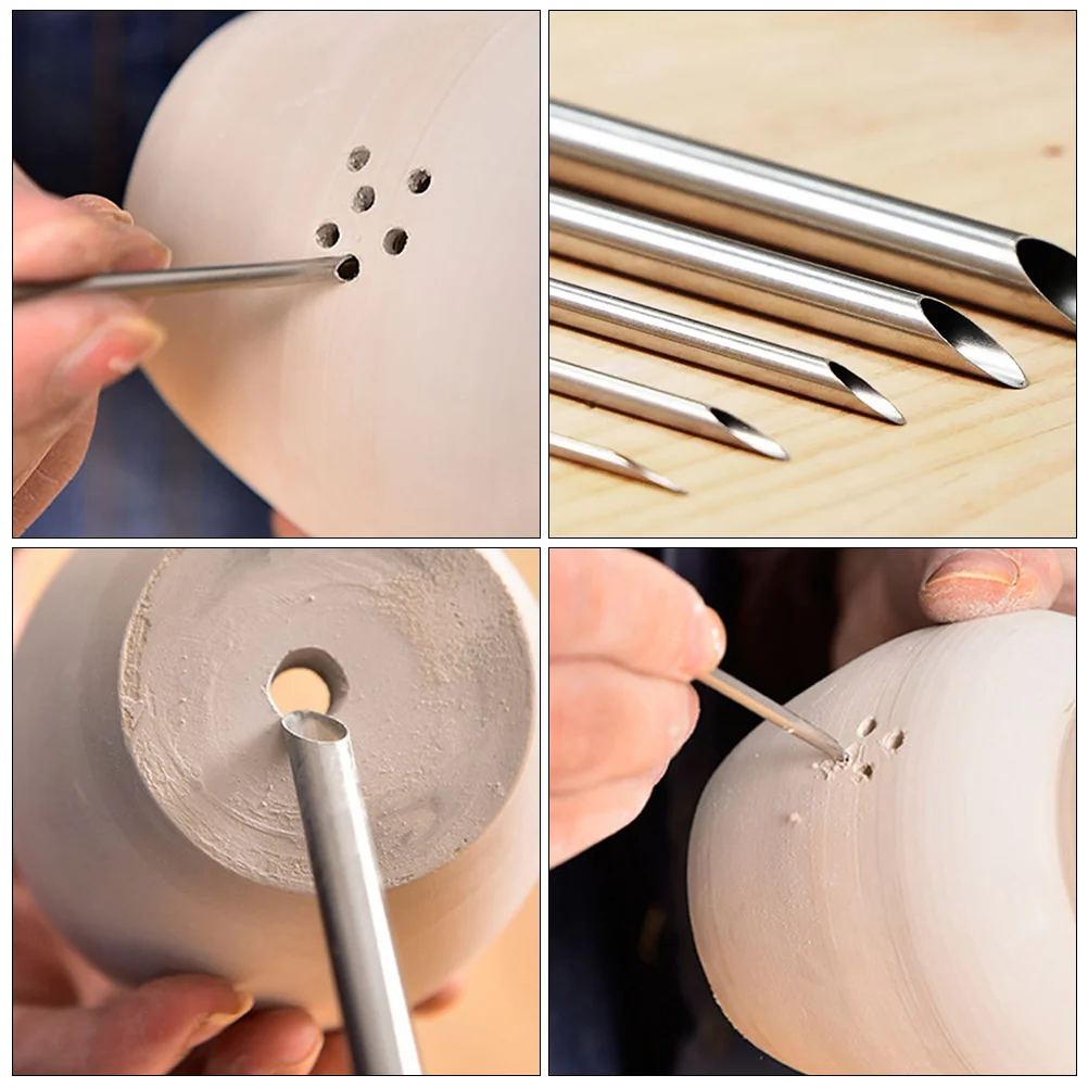 5 шт. дырокол для сверления керамики глиняный инструмент обрезки сделай сам круг