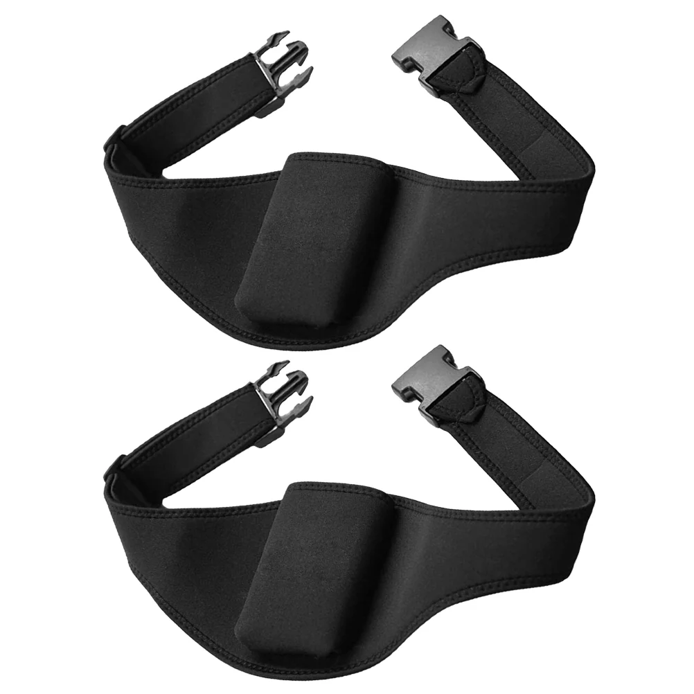 

2 Pcs Storage Rack Microphone Belt Bag Fitness Portable Carrier Neoprene Holder