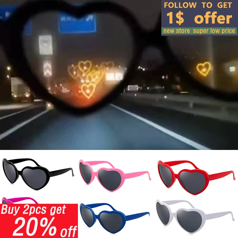 

Женские солнцезащитные очки в форме сердца, с защитой UV400