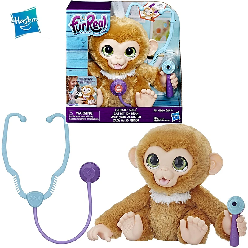 

Hasbro FurReal обезьянка занди кавайная электронная плюшевая игрушка Домашние животные музыкальные детские игрушки плюшевые животные большой лапы
