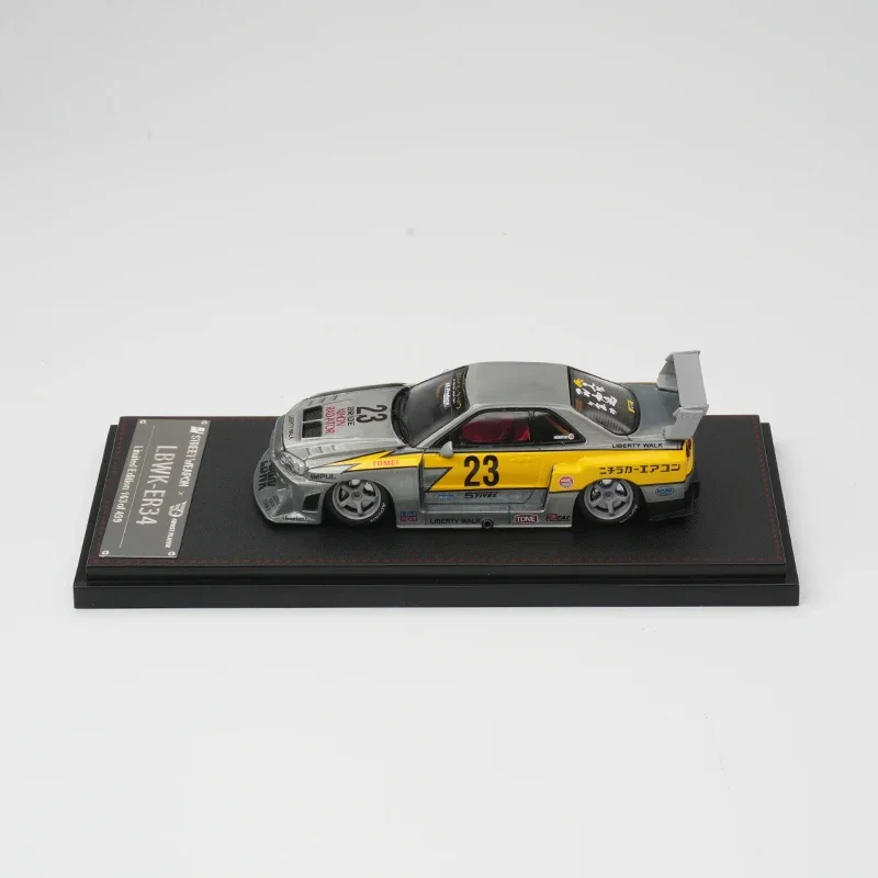 Фото SW 1:64 Chase Special Edition LBWK GTR ER34 Открытый капюшон Литая под давлением модель автомобиля Коллекция игрушек Street №3