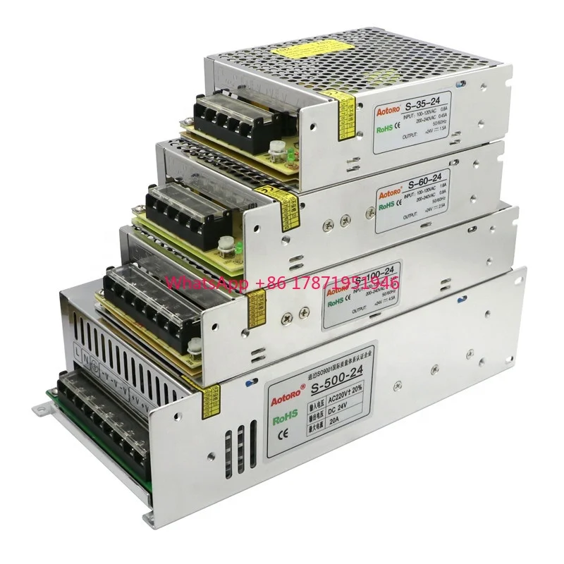 Блок питания режима переключения Одиночный S-35-12 220 В переменного тока 12