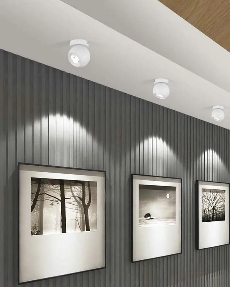 Алюминиевый потолочный светильник с регулируемой яркостью 10 Вт