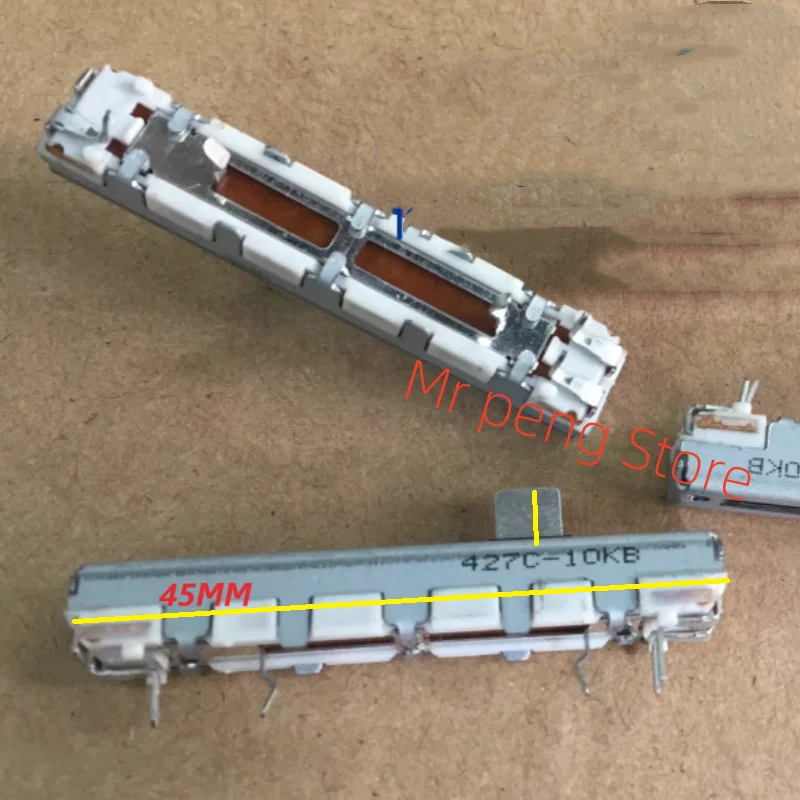 2 шт. для потенциометра скольжения ALPS 4 5 см одинарный B10K вал мм ход 30