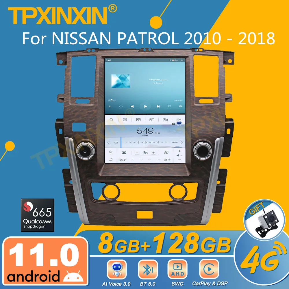 

Автомобильный радиоприемник для NISSAN патруль 2010 - 2018 Android экран Tesla 2Din стереоприемник Авторадио мультимедийный плеер GPS навигация головное ус...