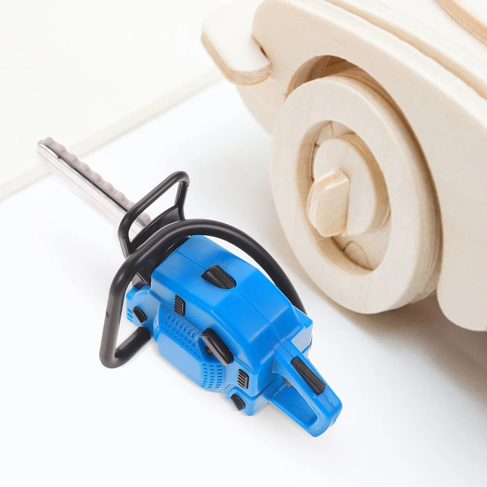 

Miniature Chainsaw Model Adornment Mini House Garden Chainsaw Prop Tiny Chainsaw