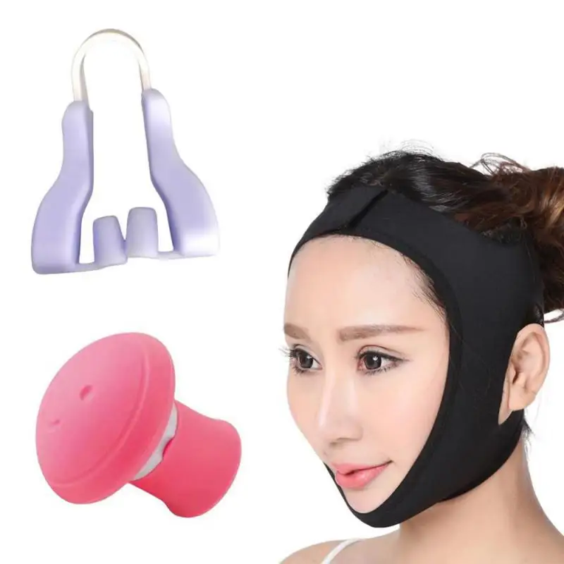 

Facial Care Tool Silicone Nose Shapers Mouth Exerciser Face Mask Silicone Soft Thin-Faced Sleep Availability Reduce The Wrinkles