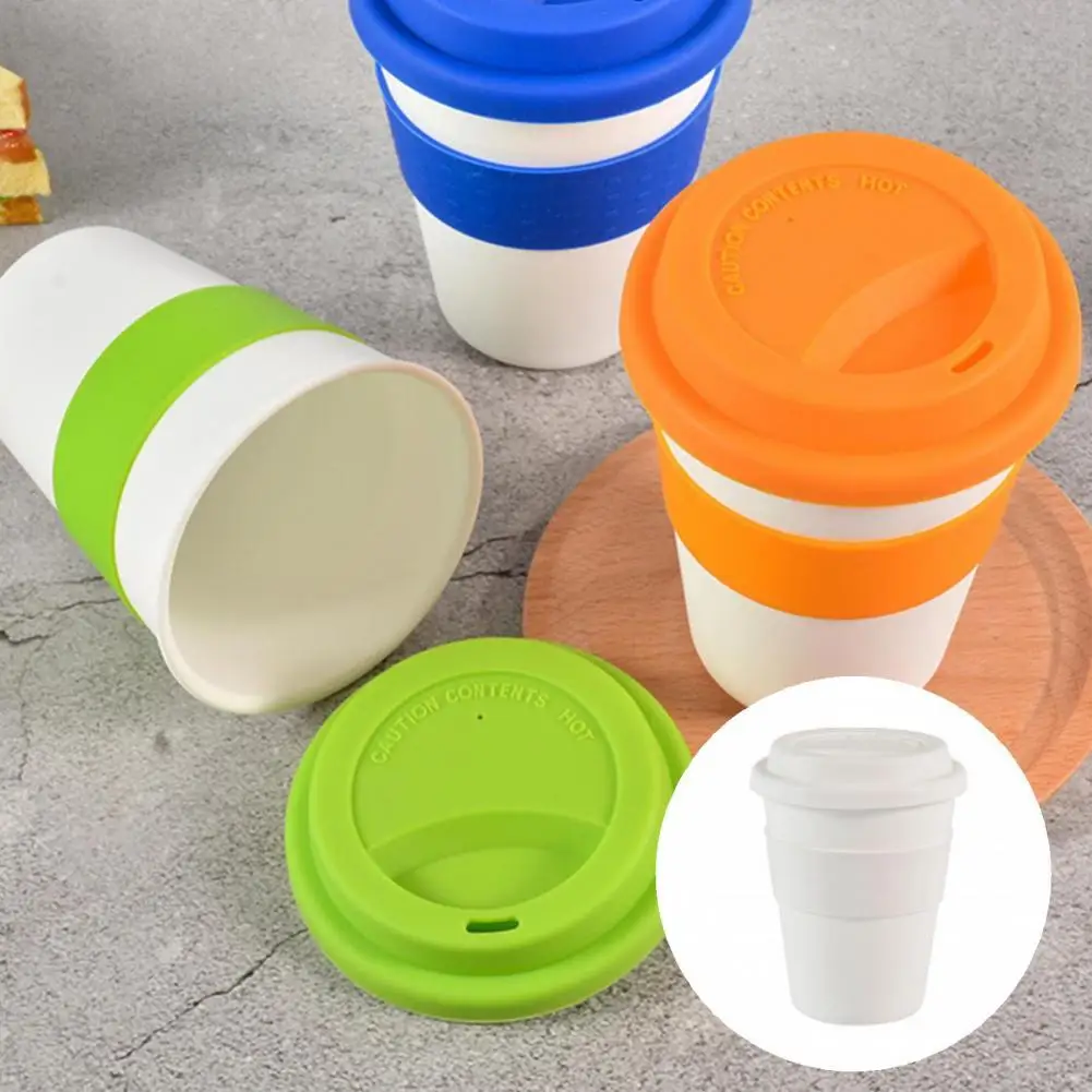 

Practical Excellent Beverage Coffee Mug Cup with Silicone Protective Sleeve PP Juice Mug Eco-friendly for Household