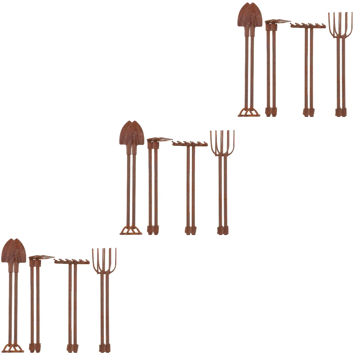 

24 Garden Photo Prop Kids Miniature Craft Decorative Farming Tools for Miniature Landscape DIY