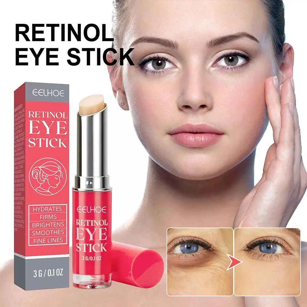 

Anti-wrinkle Eye Cream Stick Retinol Anti Puffiness Remove Fine Bags Fade Line Dark Circles Whitening Skin Care Moisturizing