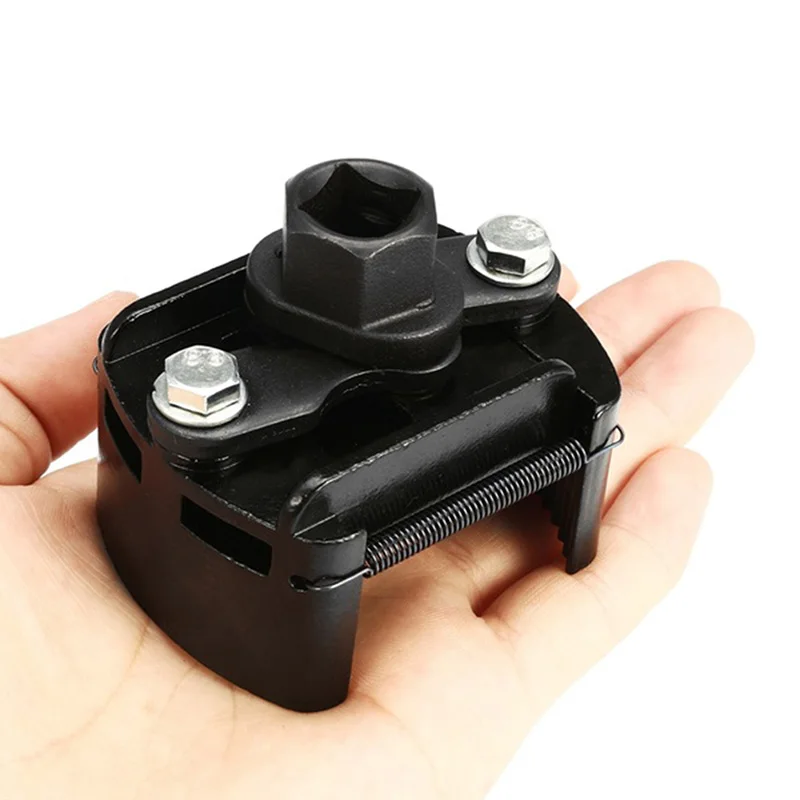 

1pc Car Universal 60-80mm Oil Filter Wrench Cup 1/2" Housing Tool Remover Adjustable Meticulous Sanding Cast Steel Universal