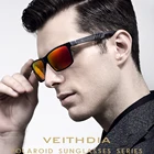 Мужские зеркальные солнцезащитные очки VEITHDIA, алюминиевые квадратные очки для вождения с поляризационными стеклами, модель 2022, 6560