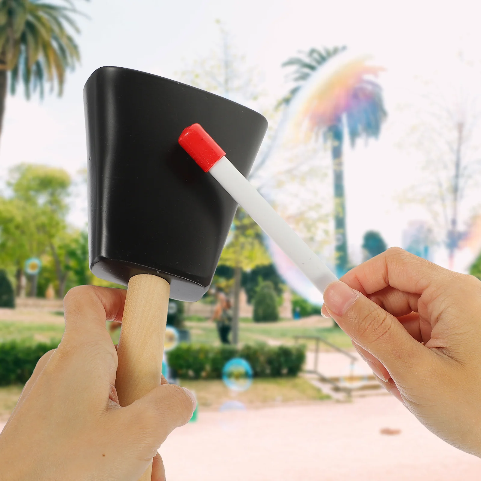 Cow Bell Kid Toys Musical Instrument Accessory Childrens Metal Cowbell for Kids Bells Football Games