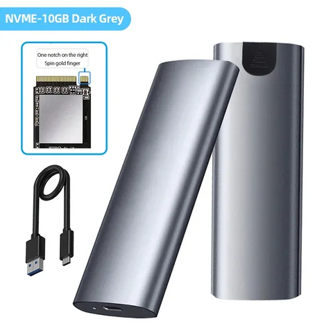 Корпус для внешнего SSD M2 NVMe, 10 Гбит/с, M.2 NVME NGFF на USB 3,1