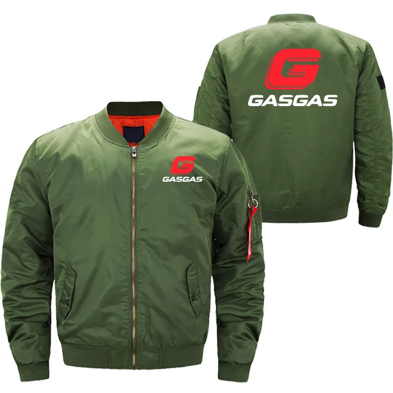Демисезонная мотоциклетная мужская куртка-бомбер gasgas ветрозащитная